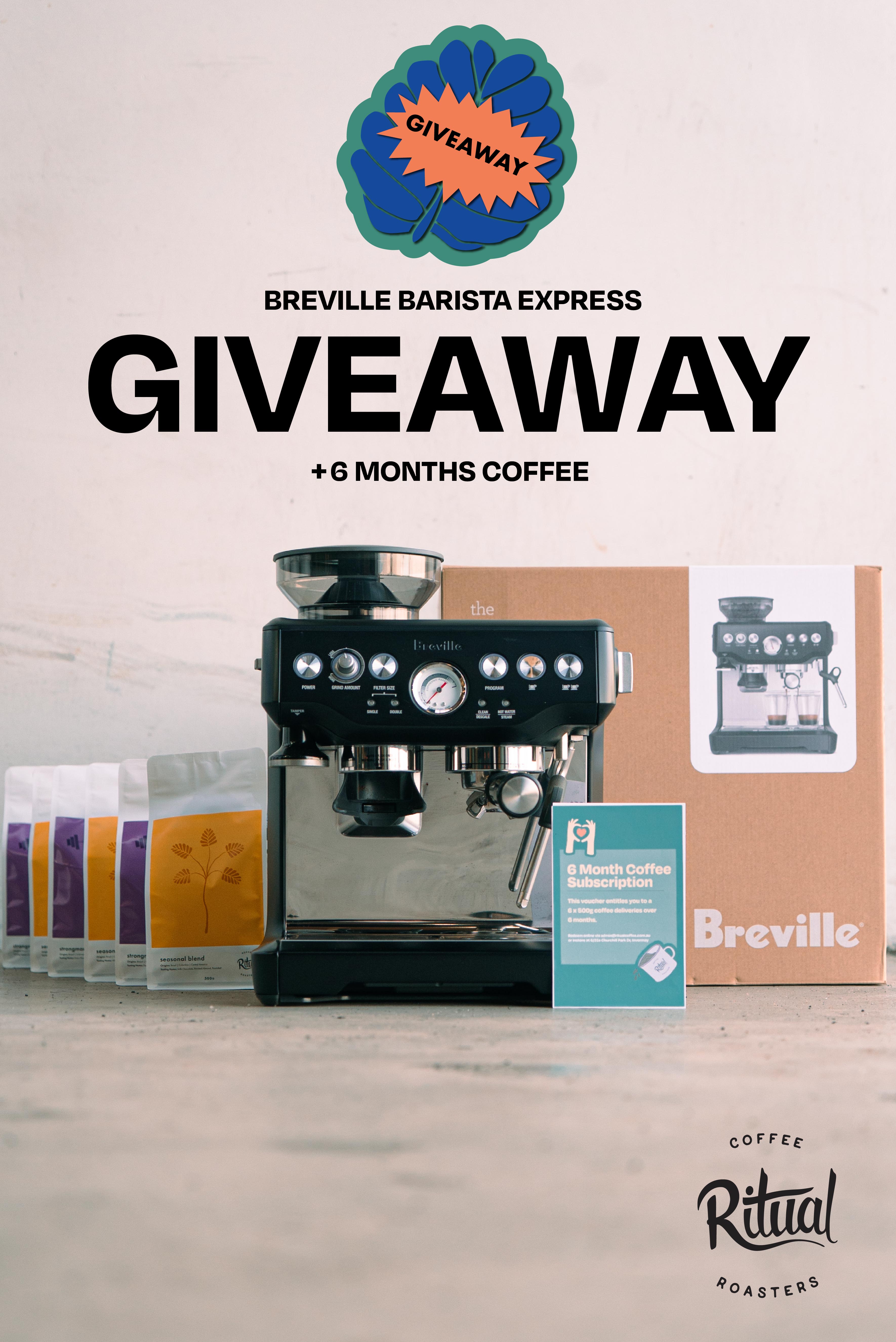 GIVEAWAY - ESPRESSO MACHINE + 6 MONTHS FREE COFFEE – Ritual Coffee